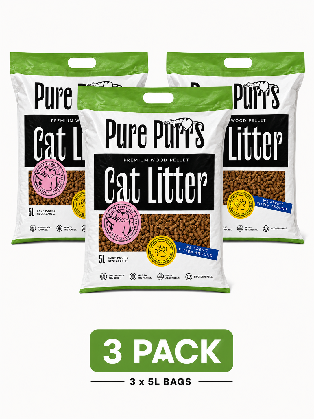 Pure Purrs - Wood Pellet Cat Litter