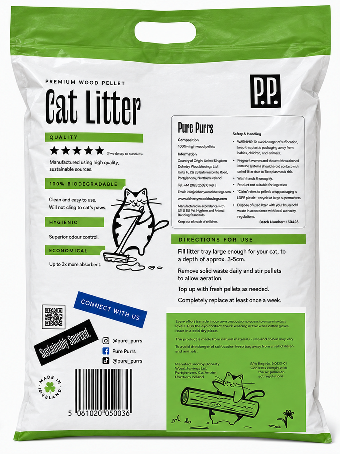 Pure Purrs - Wood Pellet Cat Litter